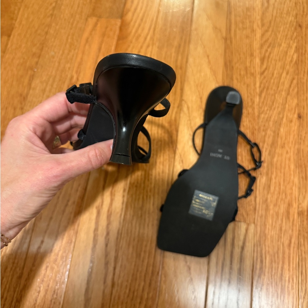 St. Agni Women's Brasserie Strappy Kitten Heel Sandals - Picture 6 of 6